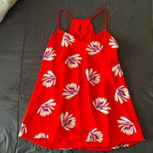 Red casual spaghetti strap top